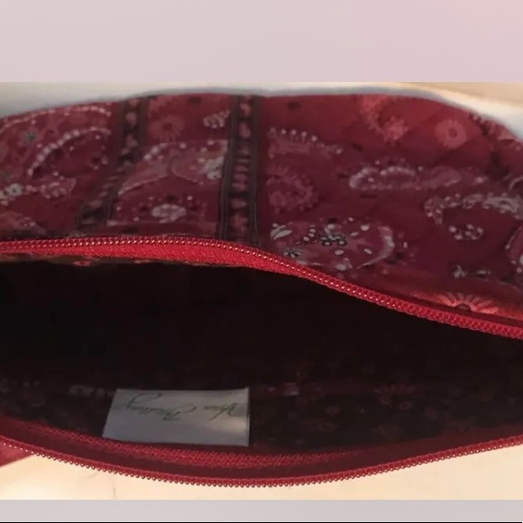 3 Piece Vera Bradley MESA RED RETIRED CrossBody/Double Glass Case/ID coin purse - Picture 4 of 8